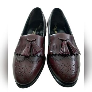 Foot Joy FJ Classics Burgundy Leather Long Wingtip Dress Oxfords Professor Men 8